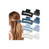 Juego De 8 Pinzas Para El Cabello Smksl, Tamaño Mediano