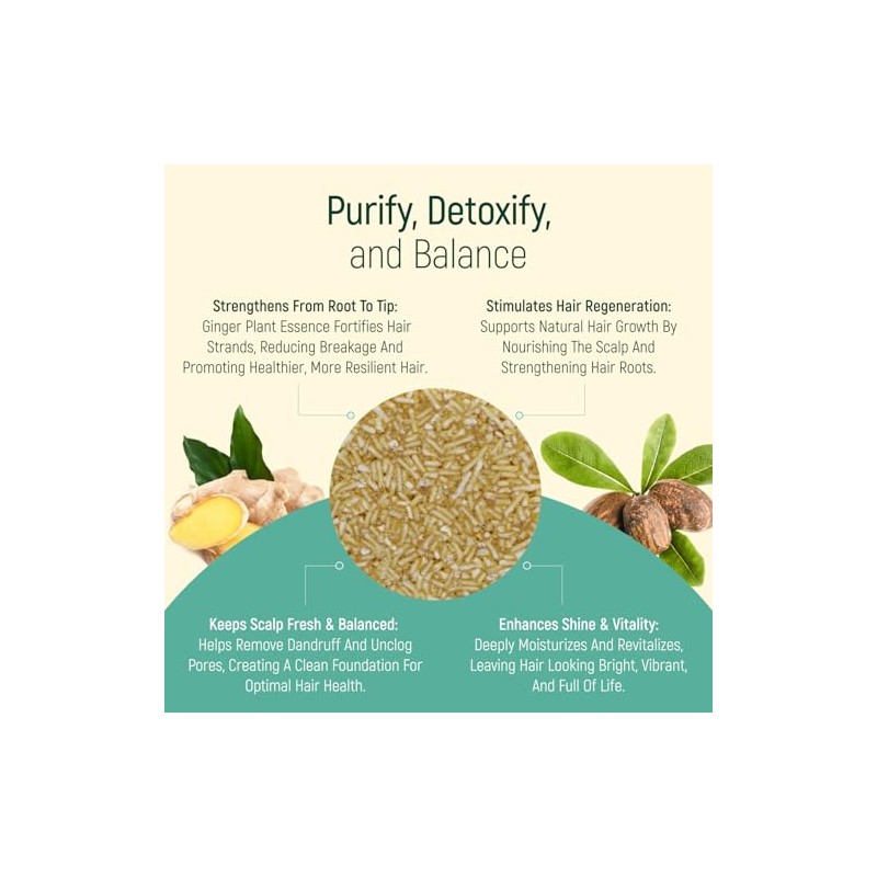 Barra de champú sólido y jabón para el cabello con