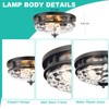 Edwarmlux Flush Mount Ceiling Lights, 2-Light Farmhouse Close to Ceiling