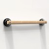 AquaChase Natural Bamboo Grab Bar for Bathroom & Toilet, ADA