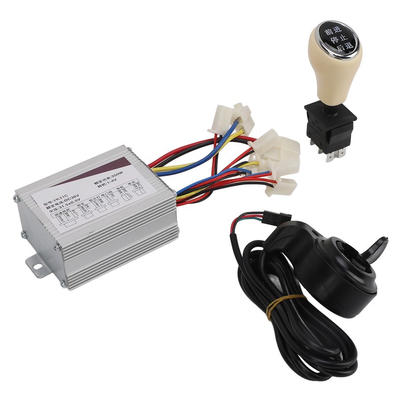 36V 350W Electric Bike Controller Set with Thumb Grip Forward
