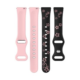 AOAMID Medical Alert Bracelets for Men Women Adjustable Free Engraving Sport Silicone Medical ID Bracelets 8.5 Inches (Black Pink-type 2 diabete)