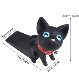Warmhm Cute Door Stopper Cat Door Stopper Animal Door Stopper Door Stopper Car Door Black Door Frame Wedges Door Stopper Decorative Door Stopper