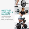 Navaris Barbell Locking Collar 2-Pack - 5cm (2") Olympic Weight