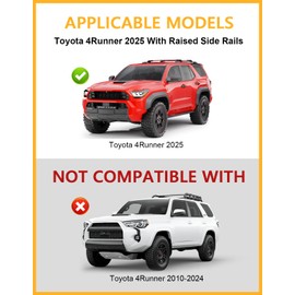 Tuyoung 260lbs Lockable Roof Rack Cross Bars Compatible with Toyota 4Runner 2025, All Aluminum Heavy Duty Roof Rails Crossbars Luggage Racks Kayak Cargo Carrier Rooftop SUV Accessories