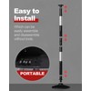 RoadHero 3 Pack Traffic Delineator Post with Weighted Rubber Base,
