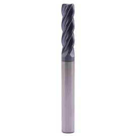 BestParts High Performance Solid Carbide Long End Mill - AlTiN Coated, 30 Degree Helix, 4 Flute, 5/16" Cutting Diameter, 5/16" Shank Diameter, 1-1/8" Length of Cut, 3" Overall Length, Square End
