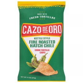 Cazo De Oro Chips Tortilla Hatch Chile 11 Oz (Pack Of 9)