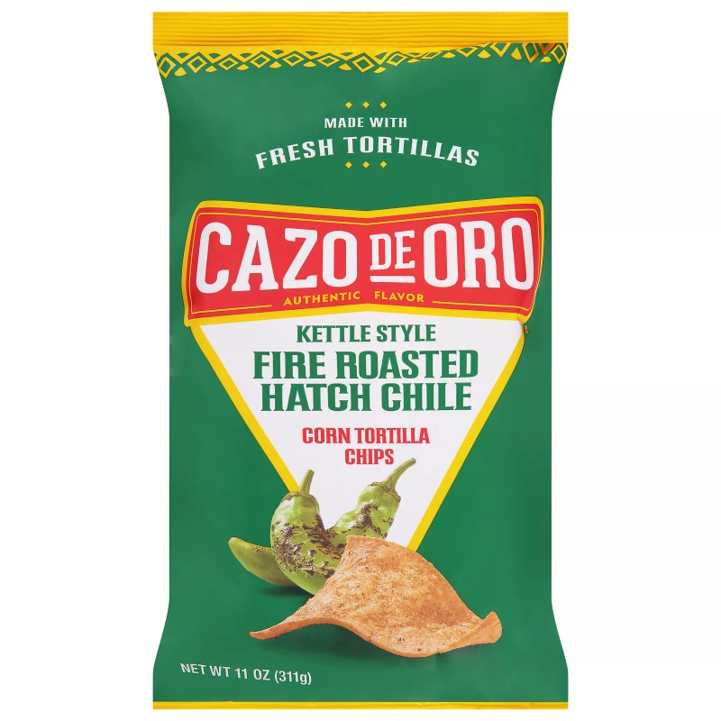Cazo De Oro Chips Tortilla Hatch Chile 11 Oz (Pack