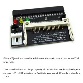 Ximimark 2Pcs Compact Flash CF Card to 3.5 Female 40 Pin IDE Hard Drive Bootable Adapter Converter Module