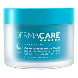 DERMACARE Crema Facial Regeneradora Nocturna con HT10 Complex | Ácido Hialurónico, Colágeno y Vitamina E | Con Bakuchiol y Niacinamida | Textura Ligera | Para Todo Tipo de Piel | 100 ml