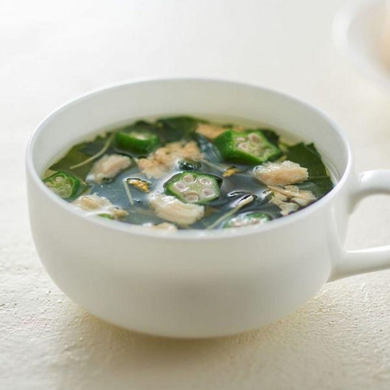 MUJI TDB11A4S Eating Soup, Gooey Vegetable Soup with Okra