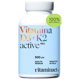 Vitamin D3 K2 (Lasts 1 year and 4 months) 500 Super Absorbable Tablets Thanks to the Advanced Micronization Process, Vitamin D3 2000 IU – Maximum Dosage of Vitamins on the Market,