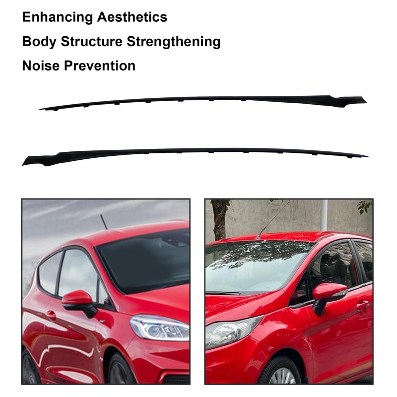 XQSMWF Pair Front A-Pillar Windshield Trim Moulding Compatible with Ford
