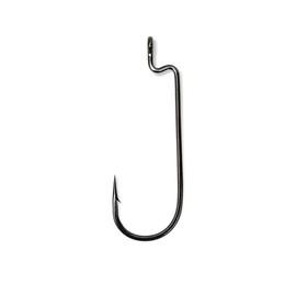 Angler's Grotto Offset Shank Round Bend Worm Hook | 10/25 Count Per Pack | Freshwater Saltwater Fishing Hooks | High Carbon Steel Extra Strength | Size #1#1/0#2/0#3/0#4/0 (Size #3/0, 10 Count)