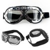 Motorcycle Goggles, Transparent, Folding, Men's, Sunglasses, Protective Glasses, Bike Goggles,