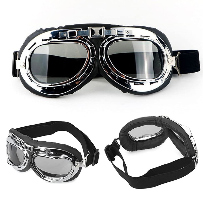 Motorcycle Goggles, Transparent, Folding, Men's, Sunglasses, Protective Glasses, Bike Goggles,