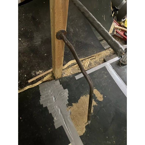 Diy Forge bent pipe Leg For DIY Wing Chun Mook