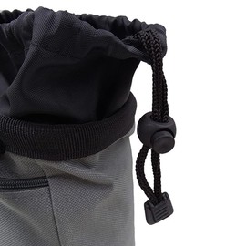 Chalk Bag, No Leak Climbing Chalk Bag Adjustable Drawstring Bag, New Chalk Bag Rock Climbing, Durable Gym Chalk Bag for Gymnastics, Rock Climbing, Weight-Lifting, Bouldering(Grey)