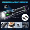 2 Pack Flashlights High Lumens Rechargeable, 100,000LM Super Bright Flash