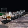 6 Pack Rubber Bar Mats, 24" x 3.15" Black Bar