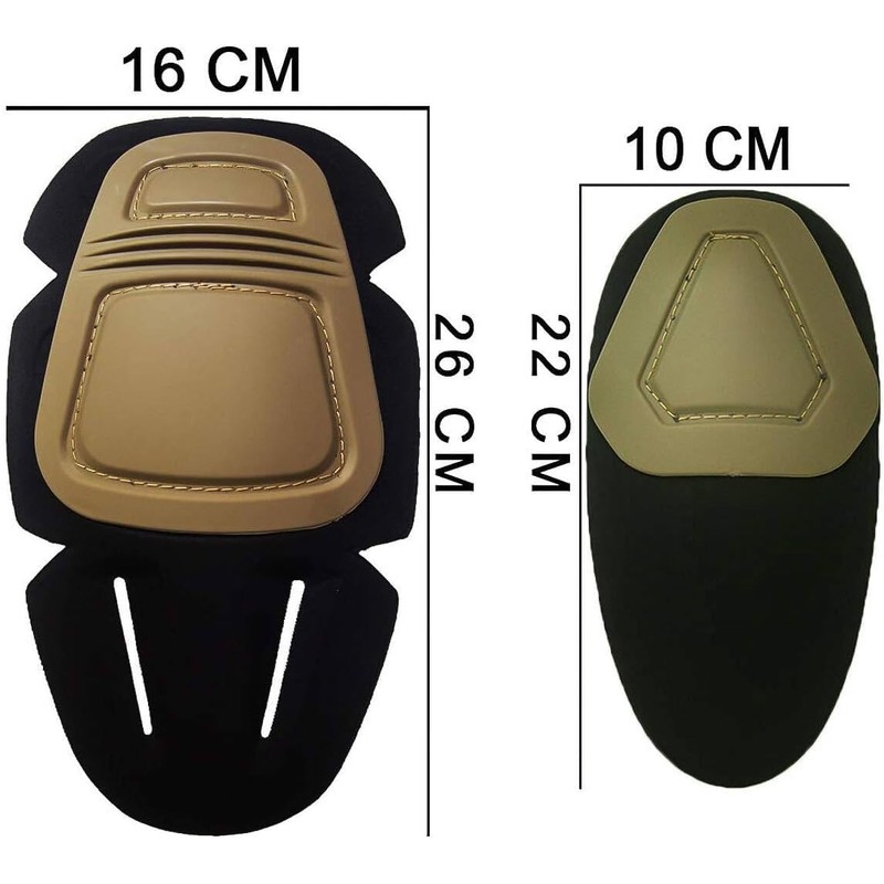 HANSTRONG GEAR Elbow Knee Pads Airsoft Protective Set (DE).