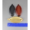 3 banana combs Gold Brown Black set pack 3 small