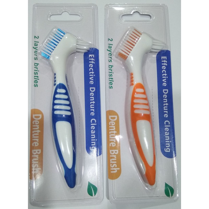 Gus Craft 2-Pack Denture Cleaning Brush Set- Premium Hygiene Denture