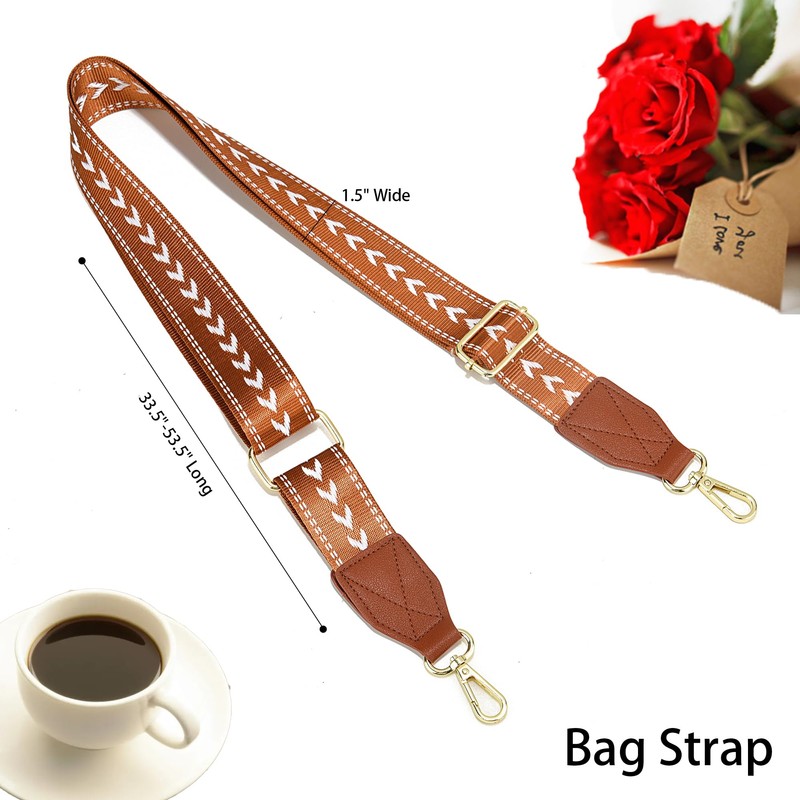 LEMEDE Purse Strap Replacement Crossbody 1.5" Wide Shoulder Strap Adjustable