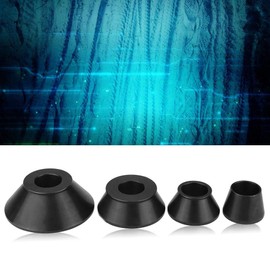 Professional Tire Balancer Adapter Cones Set, 4Pcs Carbon Steel Wheel Balancing Cones Kit for 40mm Shaft