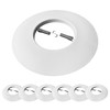 [6-Pack] PROCURU 6" Open Metal Ring Trim for Recessed Can
