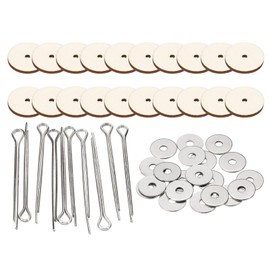 PATIKIL 20mm Doll Joints, 20 Set Removable Cotter Pin Joints Connector and Fiberboard Tray for Bear Limbs Making Head Joints DIY Crafts Accessories