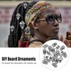20PCS Beard Beads with Holes Dreadlock Ornaments DIY Vikings Beard