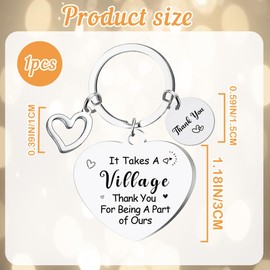 Thank You Gifts for Women Men - Adoption Day Keychain