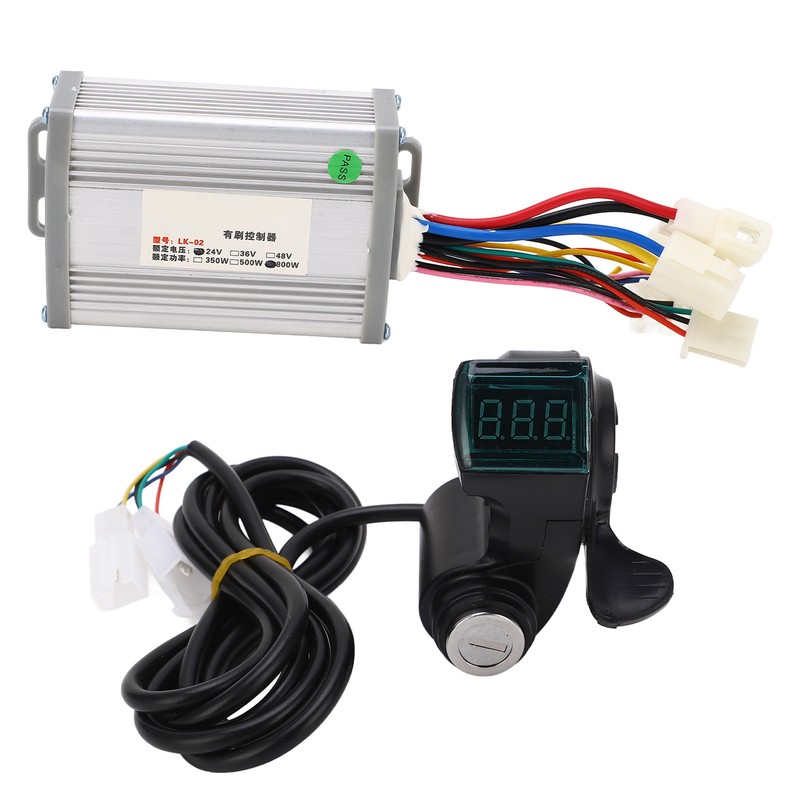 24V 800W Electric Bike Controller Thumb Throttle Handle Kit Lithium