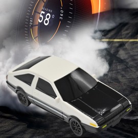 NBJIALIN RC Drift Car - 1:43 Remote Control Car 2.4GHz Mini Drift Cars Racing High Speed Drift Car Model with LED Lights for RC Toys Gift (4306Silver, Gyro)