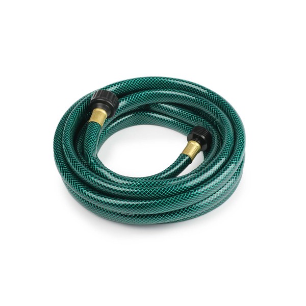 ORGRIMMAR ½" PVC Outdoor Garden Hose for Lawns, Boat Hose, Flexible and Durable,No Leaking, GHT Fitting for Household (15FT, Green)