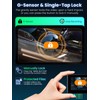 TINAZEOK Dash Cam Front and Rear 4K+2.5K, 5GHz WiFi GPS,