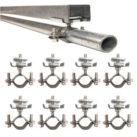 8 Pack Strut Clamp; Universal Strut Clamps for Rigid Conduit and EMT; Universal Pipe Clamp for Strut Channel. Bracket with 360 Degree Rotation