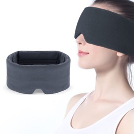 Mavogel Sleep Mask - Skin Friendly Modal Material & Light Blocking Sleeping Mask for Home/Flight/Shift Work, 100% Handmade, Fully Adjustable Strap, Full Eye Covers for Women/Men Sleeping