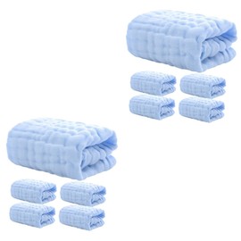 Kisangel 10pcs Muslin Washcloths Soft Burp Cloths for Newborns for Drool Saliva Care Gentle Sensitive Skin Shower
