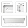 Backerysupply Clear Plastic Drawer Organizer Tray for Vanity Cabinet (Set
