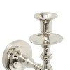 Townhouse Taper Candle Sconce, Silver Metal, Elegant Ballroom Style, Wall