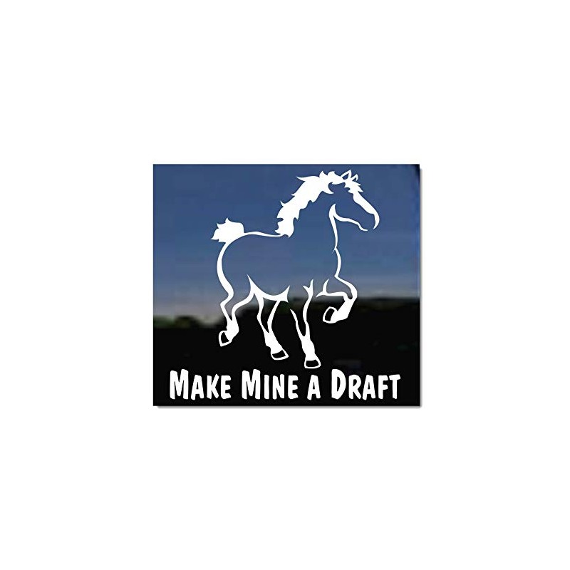 Make Mine A Draft ~ Belgian Draft Horse Trailer Vinyl