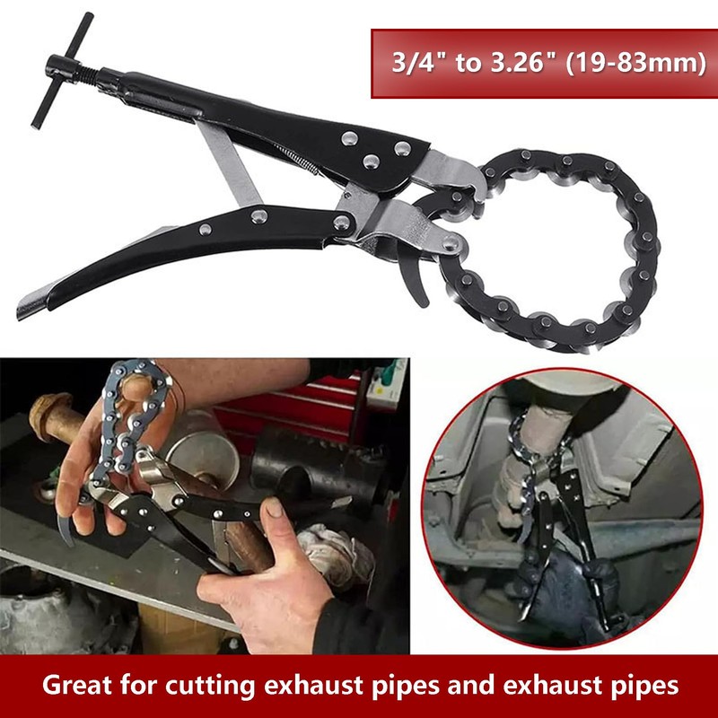 Exhaust Pipe Cutter Tool,- Chain Tube Cutter 3/4 to 3