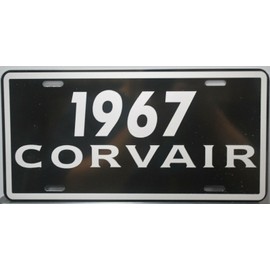 Metal License Plate 1967 67 Corvair 6X12 FITS Chevy Monza Spyder Convertible Wagon BAR Shop Home Office Garage Man CAVE Restaurant Wall Art Collection Classic Custom Novelty Gift