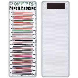 Pencil Pocket Chart Pencil Parking Pocket Chart Pencil Dispenser Organizer Holder Nylon Fabric with Grommets and Magnetic Strip for Kids Teachers Classroom School Storage Supplies (Fresh)