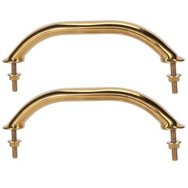 COC-LF Boat Grab Bar 304 Stainless Steel Polished Grab Handle Handrail Hardware Multipurpose (2PCS) (9" Red Copper-Plated)