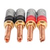 4pc Speaker Banana Plugs Connector Professional 4mm Pure Copper Heavy