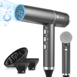 slopehill Hair Dryer with Unique Brushless Motor | Intelligent Fault Diagnosis | Innovative Microfilter | Oxy Active Technology | Led Display (Grey)
